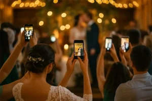 Schritt 2: Gäste laden Fotos per QR-Code hoch – direkt vom Handy in die Gästegalerie